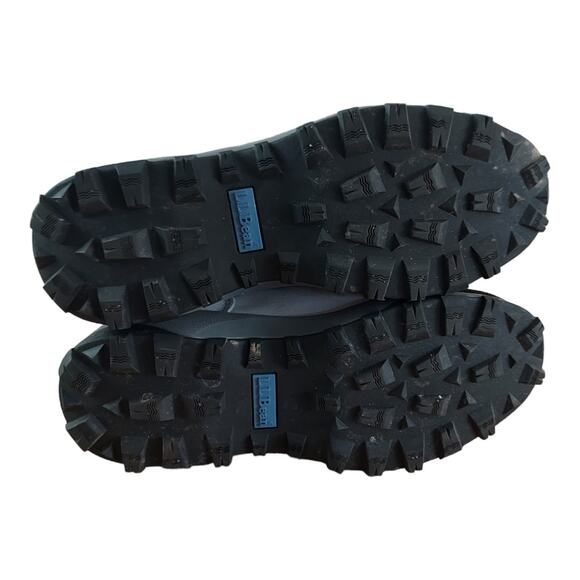 L.L. Bean Chunky Insulated Slip On Hiking Trail Light Blue Gray Suede Shoes 8.5 - Picture 6 of 8